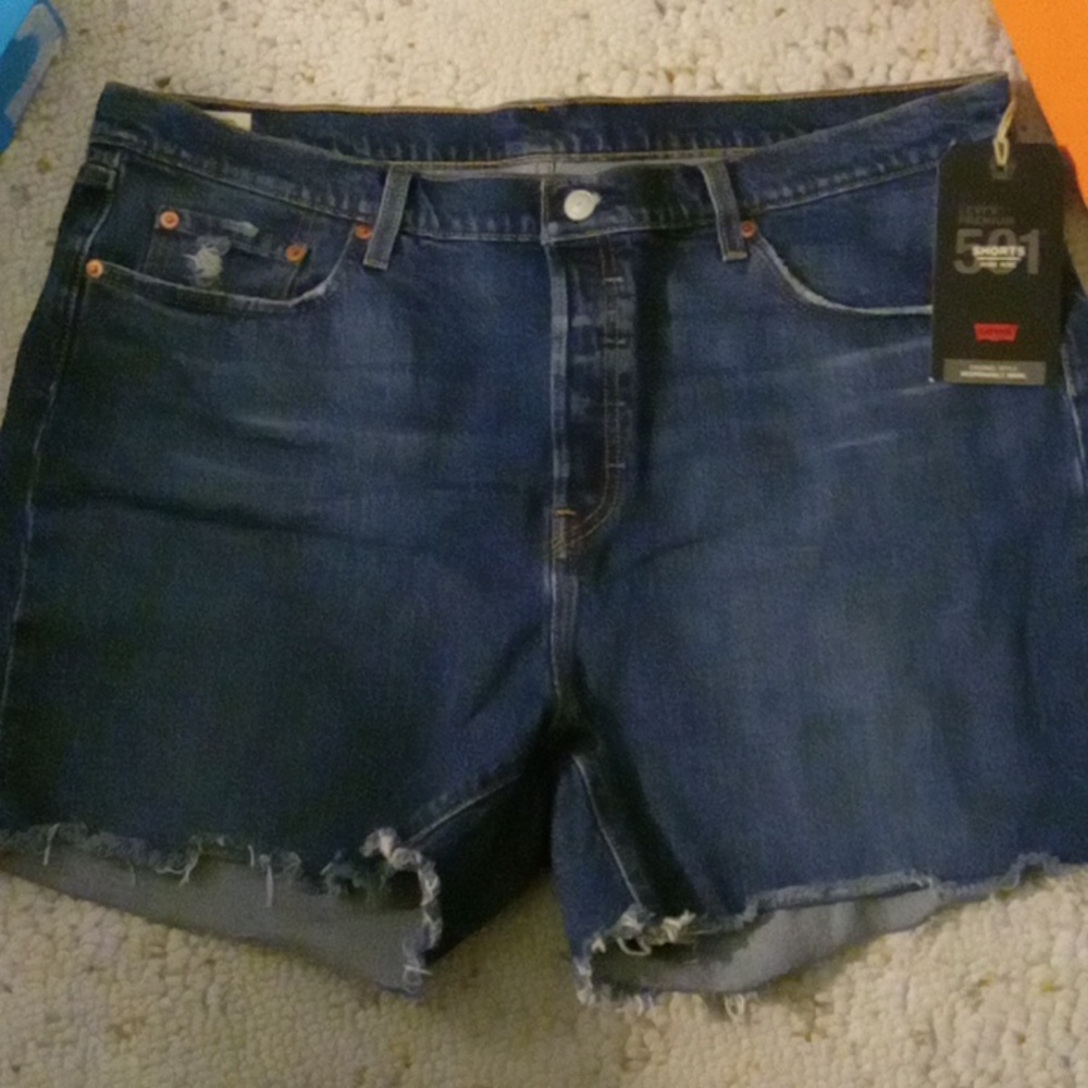 Levis Cutoff Shorts New Plus Size 18W